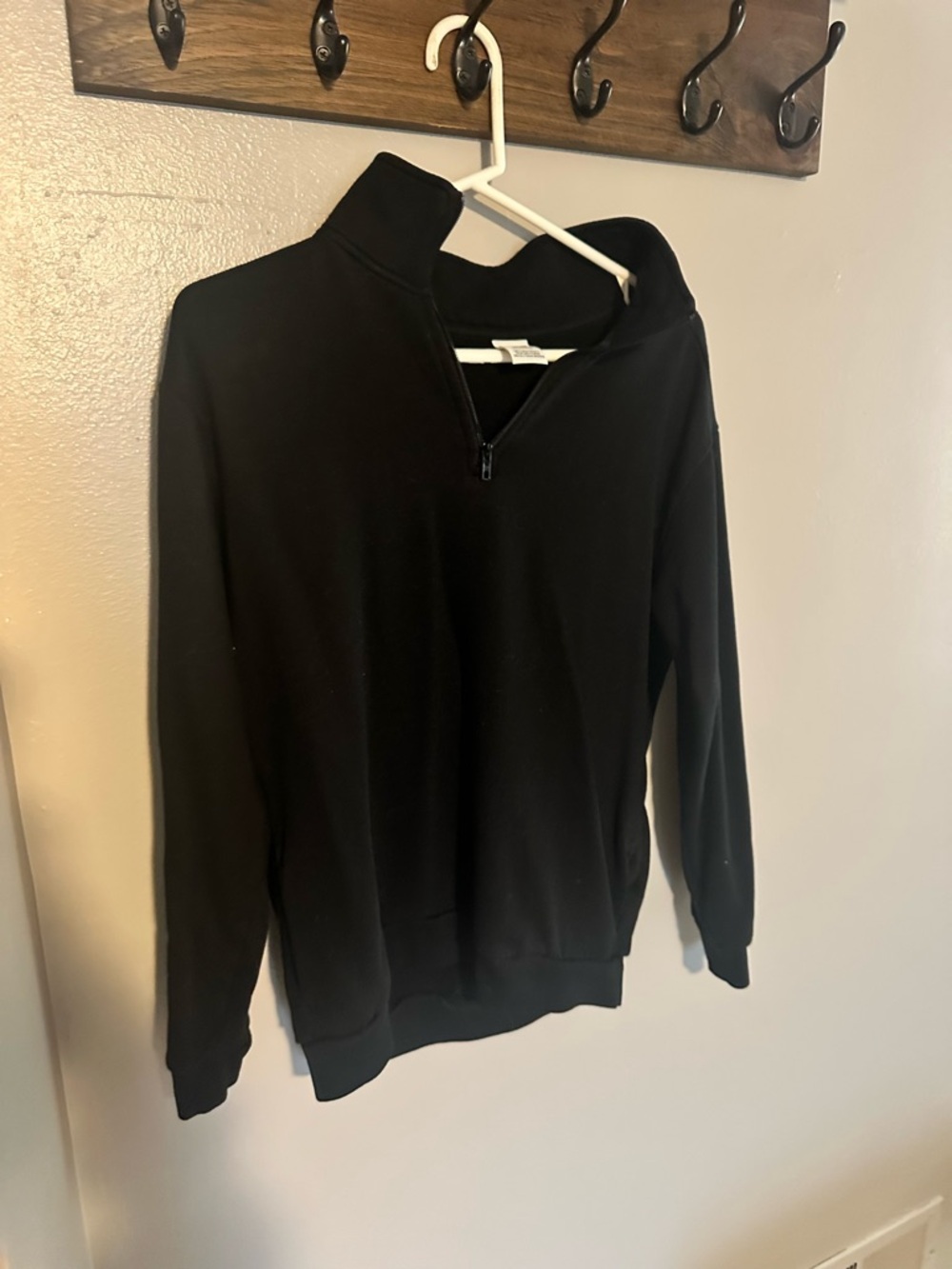 PINK Victoria's Secret Women’s Black Half-Zip Sweater